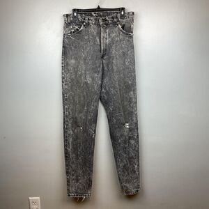 Vintage Levis 550 Jeans Mens 32x34 Acid Wash Distressed Tapered Made USA 80s 90s